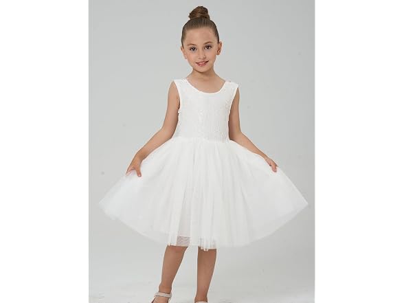 2Bunnies (9-10 Years) Girl Peony Lace Back Dress