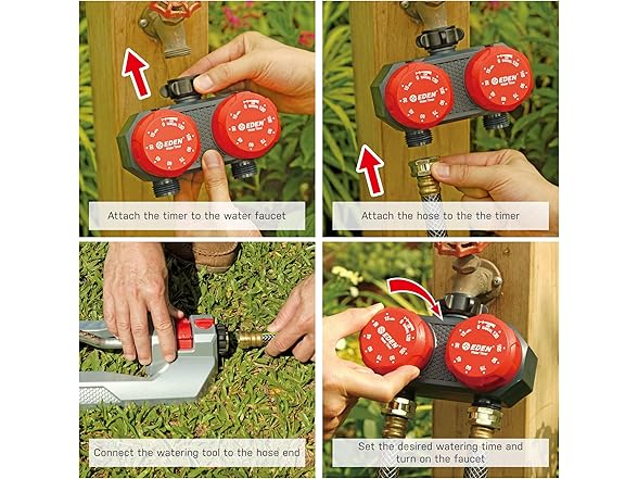 Eden 25124 2-Zone Mechanical Watering Timer
