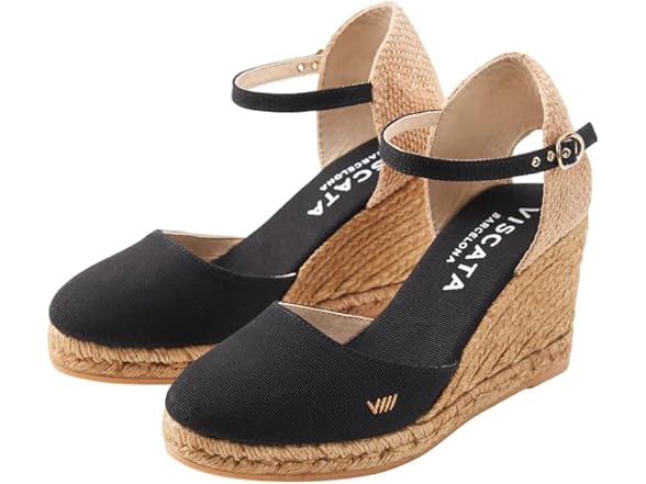 VISCATA Satuna Espadrille Canvas Wedges - Gallery 4