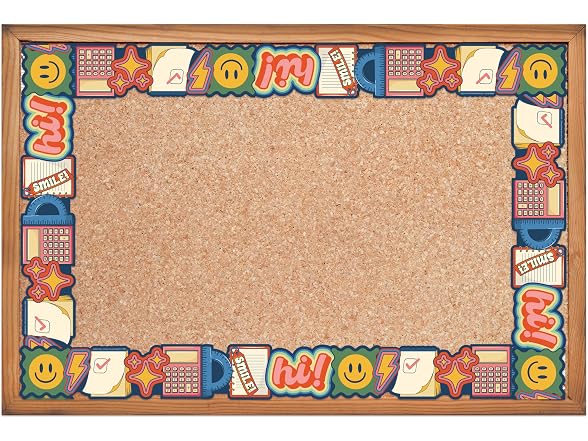 Eureka 846362 S'Cool Era School Icons Extra Wide Border