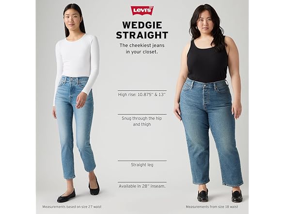 Levis Womens Premium Wedgie Straight Jeans