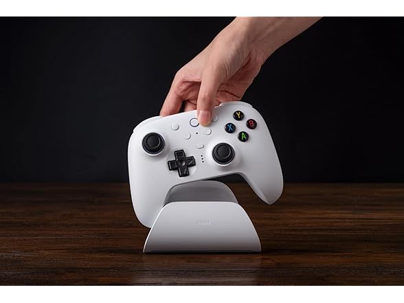 8BitDo Ultimate 2 Wireless Controller for Windows PC, Apple, Steam & Android, Gaming Controller with TMR Joysticks, Hall/Tactile Triggers, Motion Control, RGB Fire Ring, 1000Hz Polling Rate, White (Open Box)