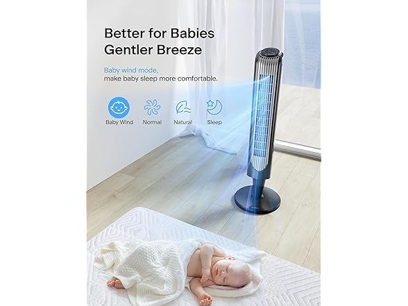 PELONIS 36" Tower Fan w/ Remote Control