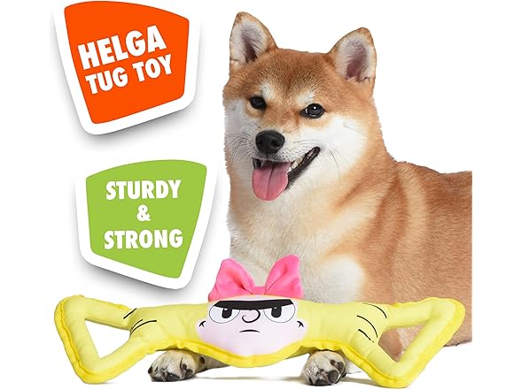 Nickelodeon Hey Arnold Helga Oxford Pull Plush Dog Toy