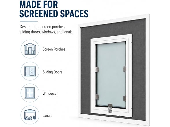 Screen Cat & Dog Doors | Single Flap | Under