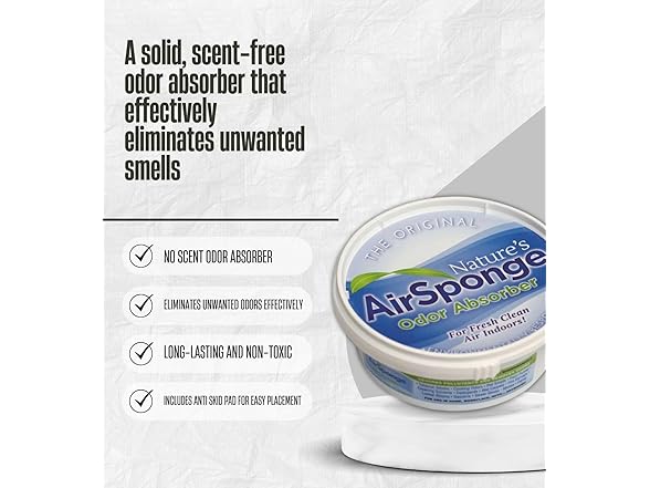 GROVE 2x Bad Air Sponge Air Odor Absorbent Bun