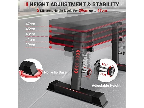 BlackPear Foldable Weight Bench 1300lb