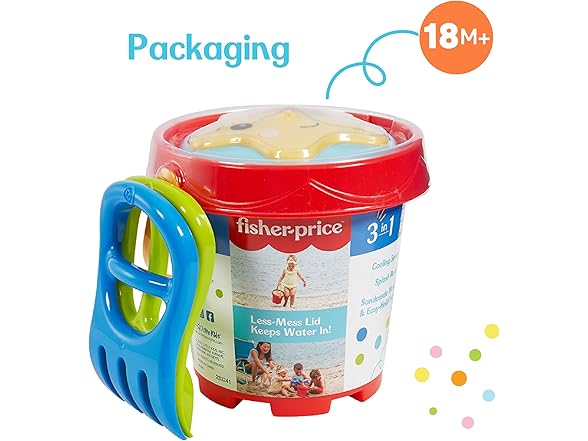 Little Kids Fisher-Price 3-in-1 Beach Bucket