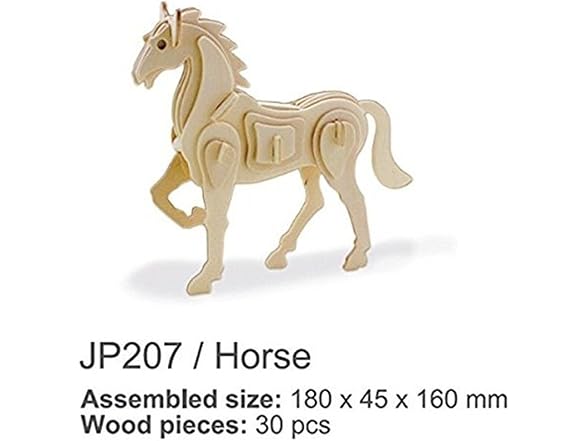 3D DIY Horse Construction Model Assemble