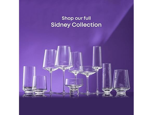 JoyJolt Sidney Red Wine Glasses Set of 4