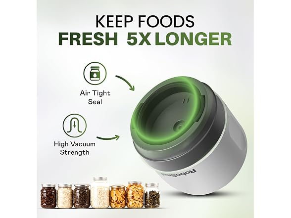 RoboSeal Rechargeable Mason Jar Vacuum