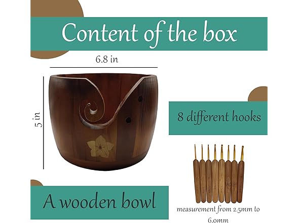 Gutyca Yarn Bowl for Crocheting Kit