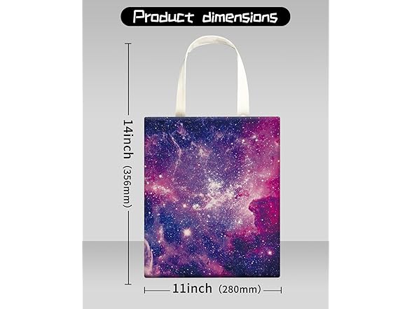 Car Trash Can Seat Back Purple Galaxy