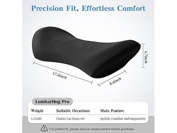 LEKEWN Lumbar Support Pillow