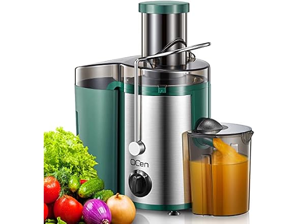 Qcen 500W Centrifugal Juicer Green