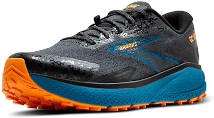 Brooks Divide 5 Men's Shoes Ebony/Blue Sapphire/Orange Size 12