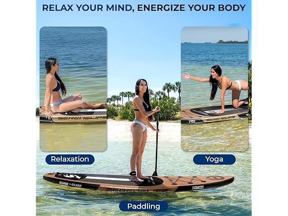 SereneLife 10'6" Inflatable Updated Wood Version