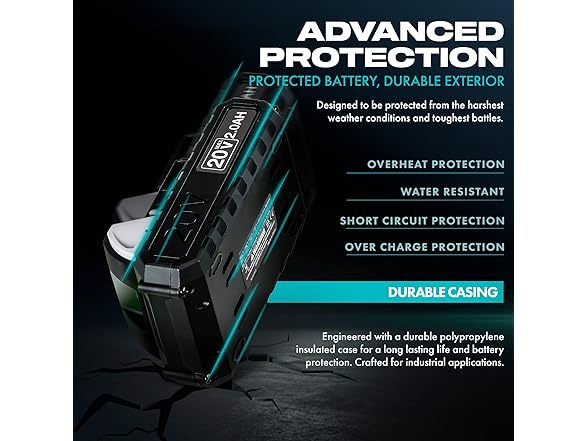 G 20V DC 2Ah 36 Watt Hour Lithium Ion Rechargeable Battery