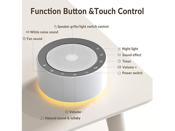 White Noise Machine with Night Light