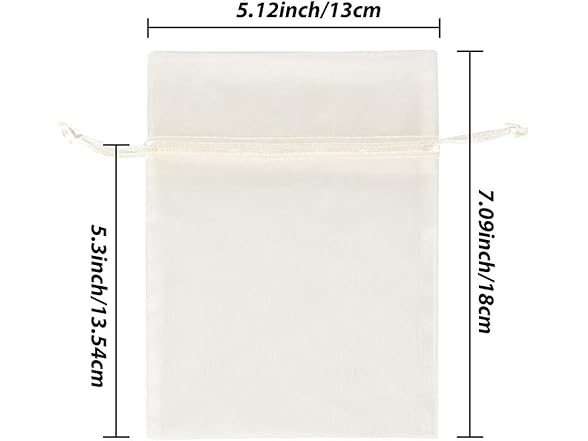 XCFWin Premium Organza Bags