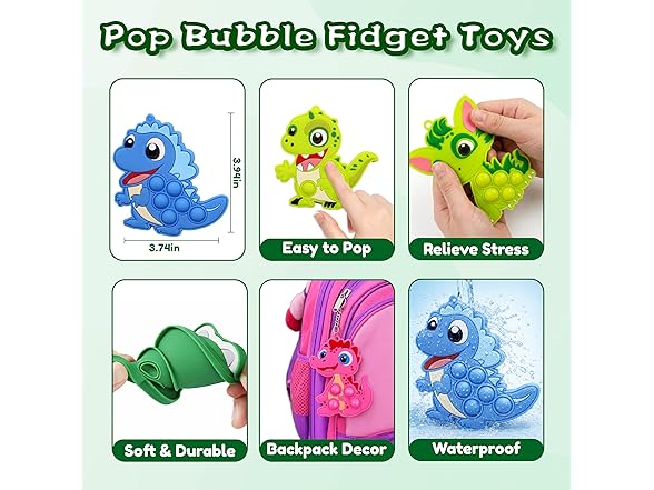 FORLINX Dinosaurs Party Favors for Kids