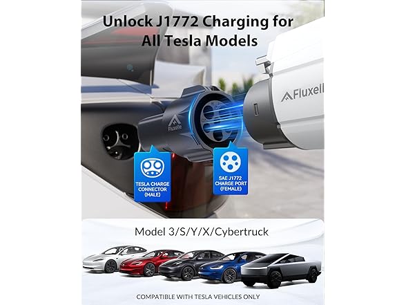 Fluxelle J1772 to Tesla Charger Adapter