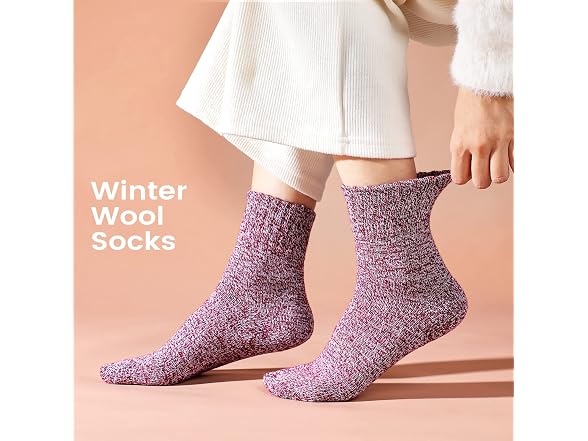 Clothirily Women (OS) Wool Socks