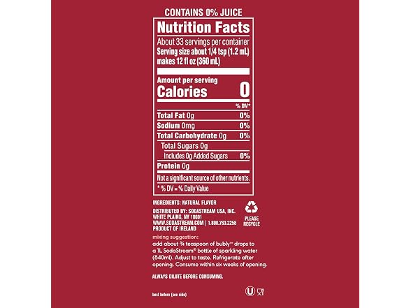 sodastream | Bubly Fruit Drops 8 Fl Oz