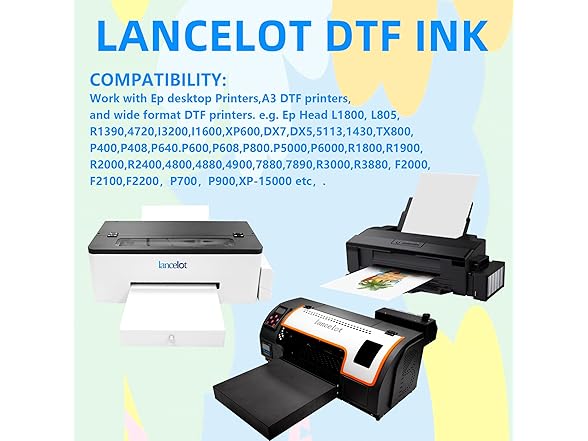 Lancelot DTF Ink Set, 600ml