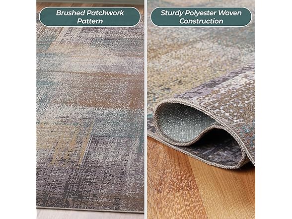 Superior Modern Abstract Washable Rug