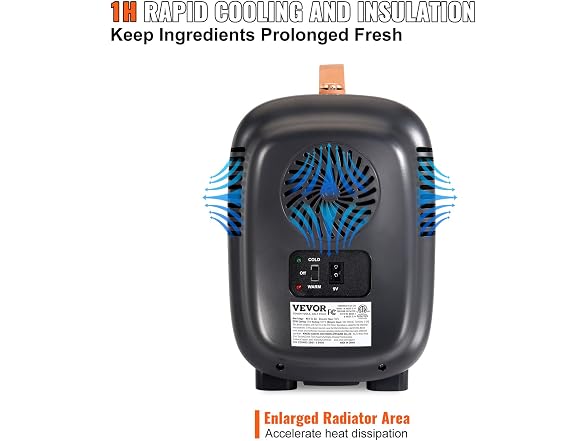 Vevor Mini Fridge, 4 Liter/6 Can Small