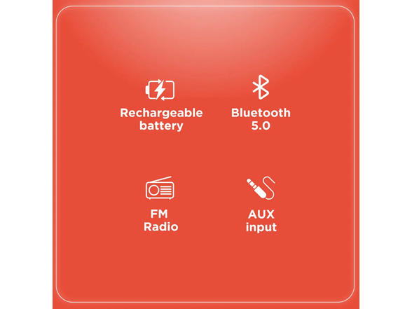 RadioShack 9W Wireless Bluetooth Speaker with Strap