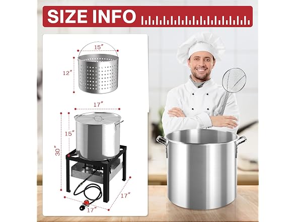 Pipopa 50QT Crawfish Boiler