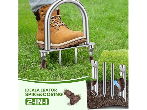 FLMAQE Manual Core Aerator Lawn Tool
