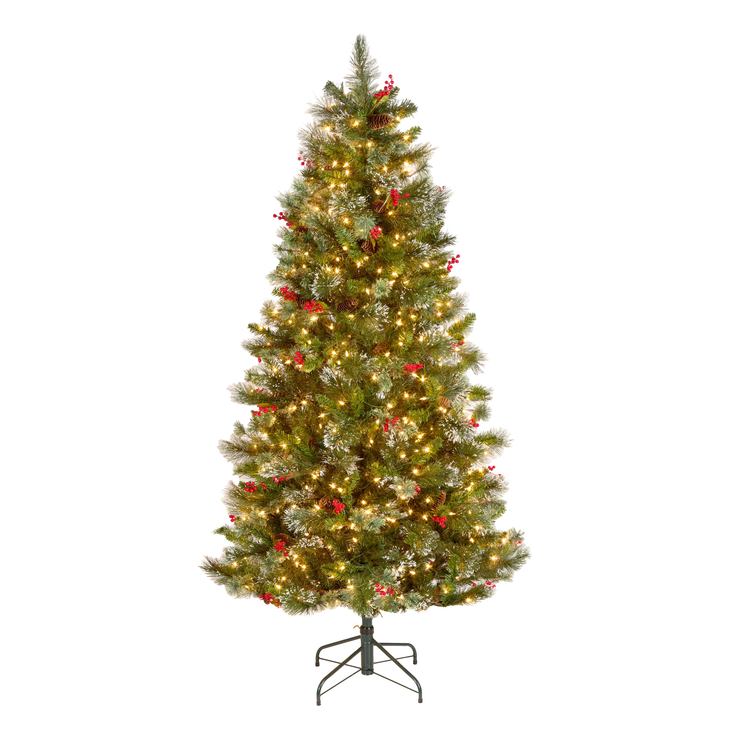 National Tree Company 6.5 ft. Pre-Lit Wintry Pine Medium Tree - Gallery 2