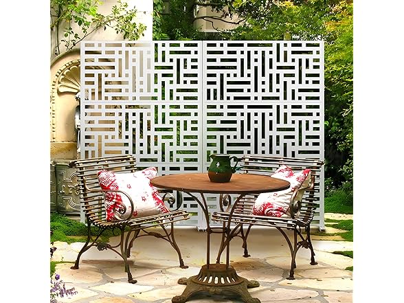 YESUNEED Metal Privacy Screen Outdoor 72"×47"