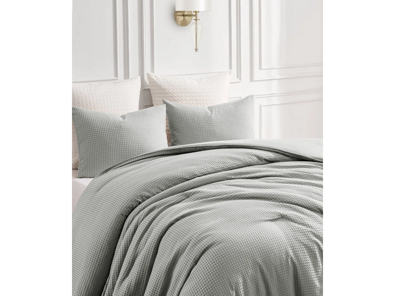 Kathy Ireland 2449 King Kathy Ireland 3 Pc Waffle Comforter 