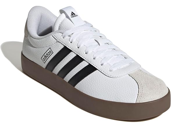 Adidas Womens VL Court 3.0 Sneakers - White/Black/Grey