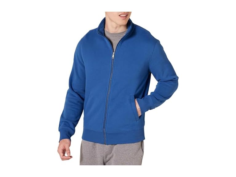Amazon Essentials Mens Fleece Zip Up Mock Neck Sweatshirt - Gallery 13