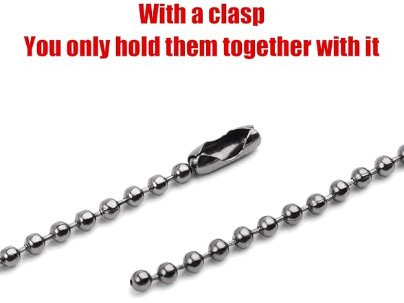 BronaGrand 100 Pieces Ball Bead Chains