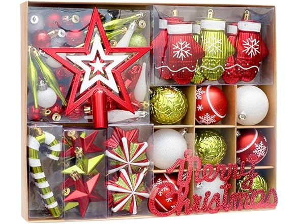 70 Ct Christmas Ball Ornaments