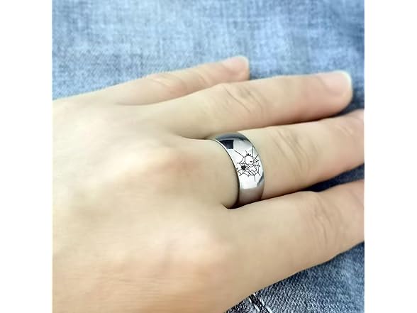 AJZYX Spiderman Couples Ring