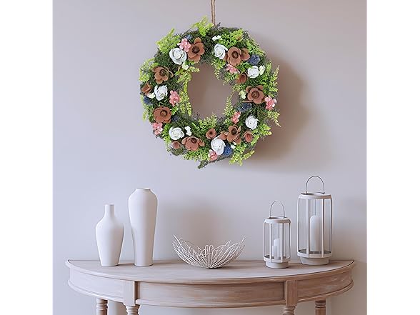 National Tree Company 18" Spring Wood Curl Wreath
