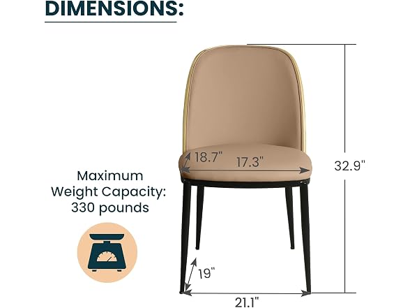 LeisureMod TCNW18BR2 Tule Dining Chair Natural Wood