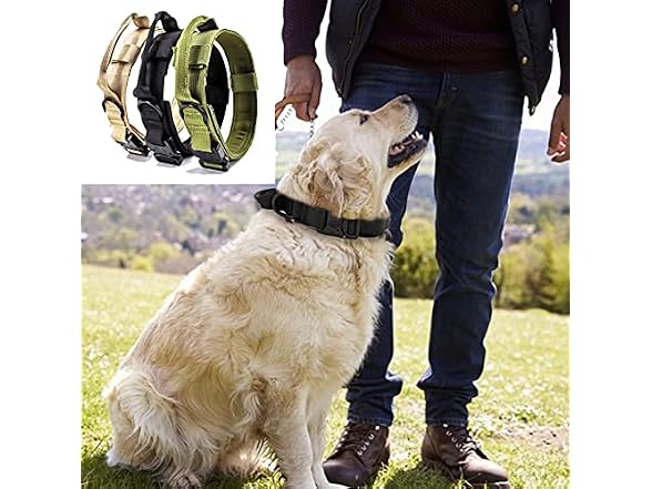 Buyter Reflective Nylon Tactical Dog Collar