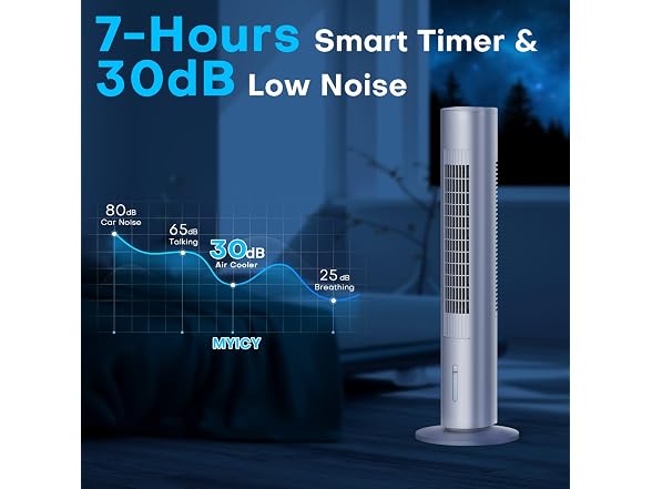 MYICY Evaporative Air Cooler, 35in, 3 speed