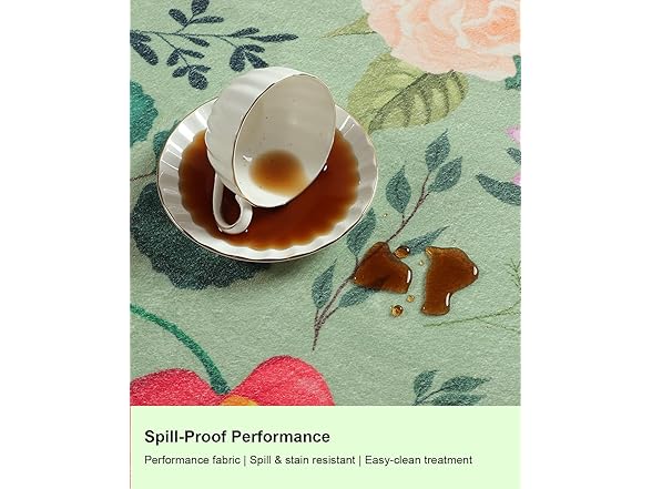 CRYPTOLITE Boho Floral Entryway Rug 2x3