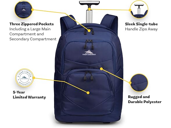 High Sierra Freewheel Pro Wheeled Backpack