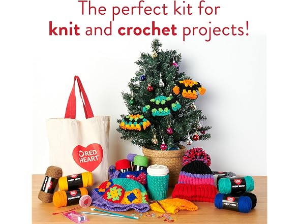Red Heart Super Saver Super Yarn Stitchers Kit