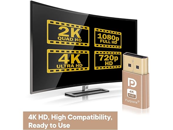 Furjosta DisplayPort Dummy Plug Virtual